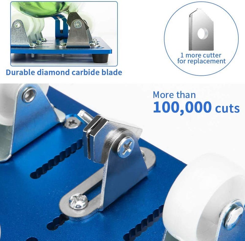 AZSSMUK Glass Bottle Cutter Upgraded Bottle Cutting Machine for Cutting Round, Oval Bottles, Home Craft DIY Glass Cutter Bundle Tools for Cutting Wine, Beer, Whiskey, Champagne - Complete Accessories Tool Kit - Image 5